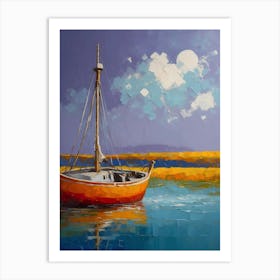 Sailboat Canvas Print Art Print