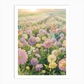 Field Of Daisies Art Print