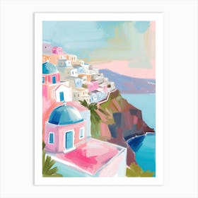 SANTORINI Art Print