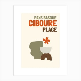 CIBOURE Plage Art Print