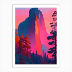 The Yosemite National Park, Dreamy Sunset 3 Art Print