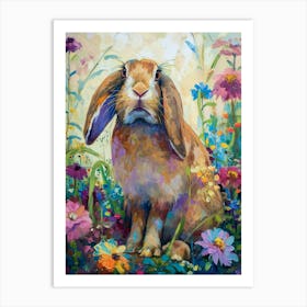 Flemish Giant Rabbit Painting 3 Art Print