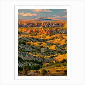 Göreme National Park Turkey Vintage Poster Art Print