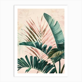 Tropical Leaves Canvas Print 4 Art Print