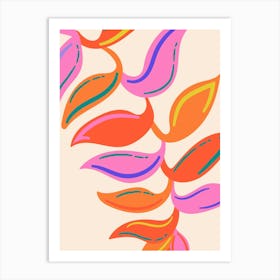 Abstract Leaves Art Print