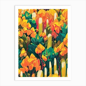 Cactus Garden 35 Art Print