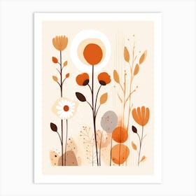 Autumn Flowers Art Print