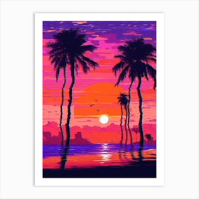 Sunset Painting Art Print