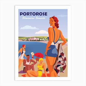 Portorose, Slovenian Seaside Art Print