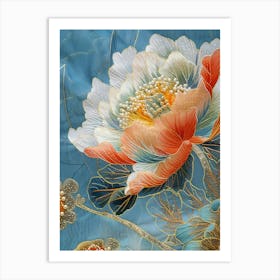 Japanese Flower Painting 7 Art Print