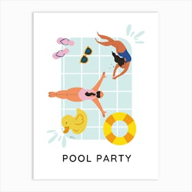 POOL PARTY Art Print