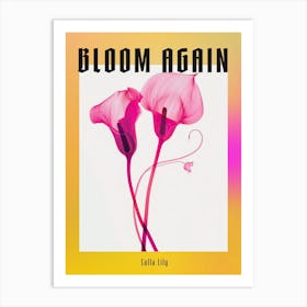 Hot Pink Calla Lily 2 Poster Art Print