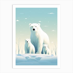 Tundra Ties; A Polar Bear Family Tale Art Print