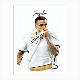 Joselu Real Madrid 1 Art Print