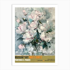 A World Of Flowers, Van Gogh Exhibition Peonies 4 Art Print