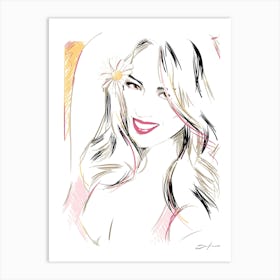 Chole Bennet - Retro 80s Style Art Print