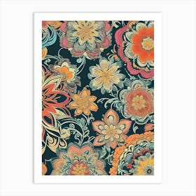 Floral Pattern 2 Art Print