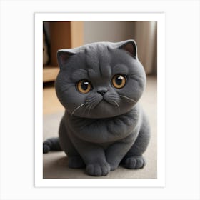 Short Haired Cat Art Print