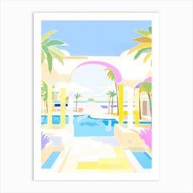 Forte Dei Marmi, Italy Colourful View 4 Art Print