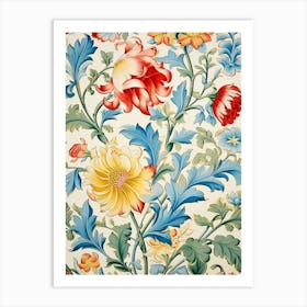 Floral Wallpaper 32 Art Print