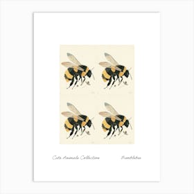 Cute Animals Collection Bumblebee 2 Art Print