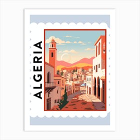 Algeria 3 Travel Stamp Poster Art Print