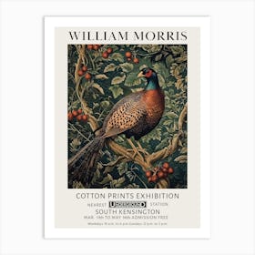 William Morris Pheasant Bird Vintage Exhibition Art Print