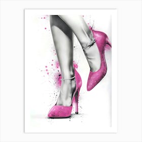 Pink Shoes 1 Art Print