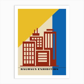 Bauhaus Blue Exhibition 11 Art Print