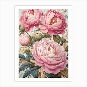 Peonies 1 Art Print