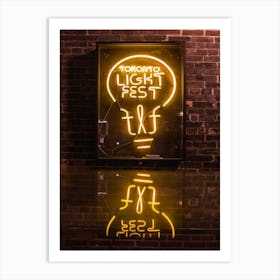 Toronto Light Fest Art Print