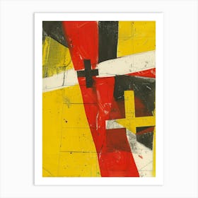 Red, Yellow And Black 3 Art Print