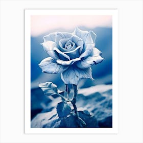 Blue Rose 3 Art Print