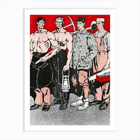 Labor Workers Illustration, Edward Penfield Art Print