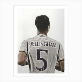 Jude Bellingham Inspired Football Art Print