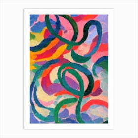 Elasmosaurus Matisse Inspired Art Print