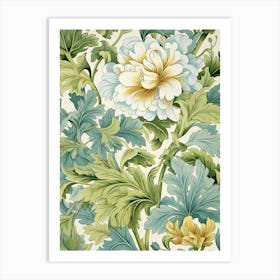 Floral Wallpaper 307 Art Print