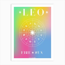 Leo Horoscope Art Print