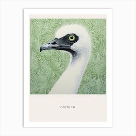 Ohara Koson Inspired Bird Painting Ostrich 3 Poster Art Print