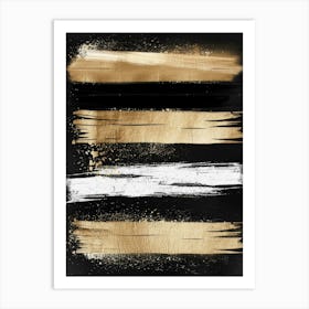 Gold And Black Canvas Print 12 Art Print