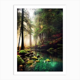 Mossy Forest 6 Art Print