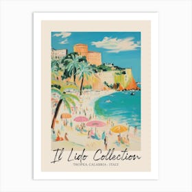 Tropea, Calabria   Italy Il Lido Collection Beach Club Poster 3 Art Print