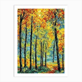 Autumn Forest 12 Art Print