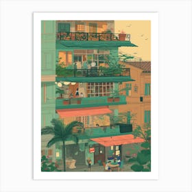 Hanoi Vietnam Illustration 2 Art Print