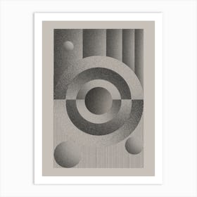 Modernist Etude No. 4 Geometric Shapes Art Print