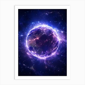 Earth In Space 8 Art Print