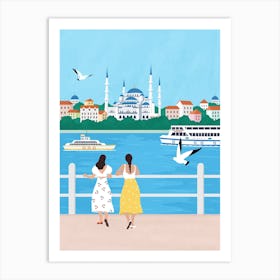 Istanbul Turkey Travel Art Print