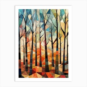 Trees In The Forest 6 Art Print