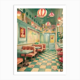 Diner Interior Art Print