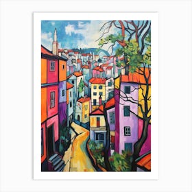 Porto Portugal 4 Fauvist Painting Art Print
